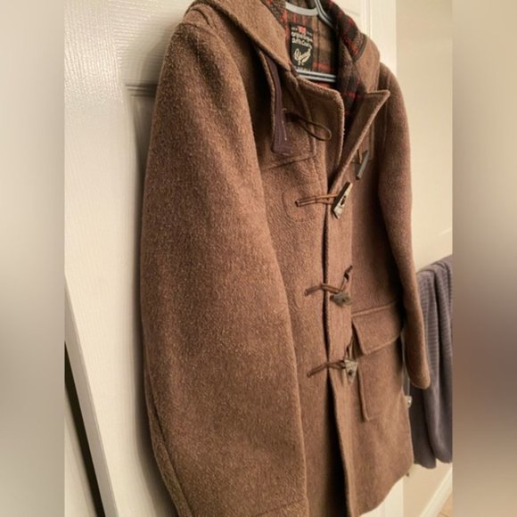 SOLD Vintage Gloverall Made in England Brown Duffle Coat - Picture 12 of 16